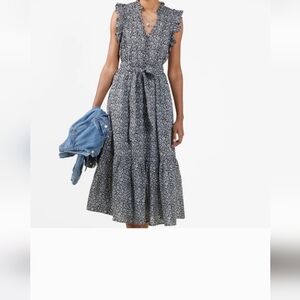 Outerknown Black and White Maxi Dress. Beautiful Statement Dress. NWT.